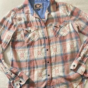 Desert Son Flag & Anthem Flannel Button Down Shirt